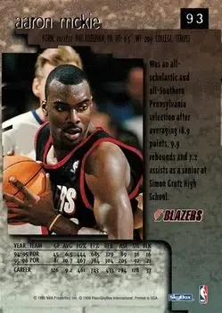 Back of Aaron McKie