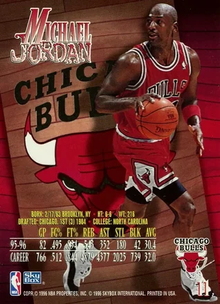 Achterkant van Michael Jordan