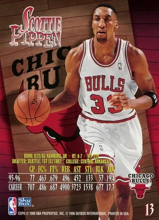 Scottie Pippen 뒷면