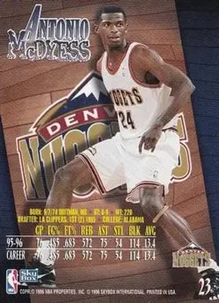 Antonio McDyess 뒷면