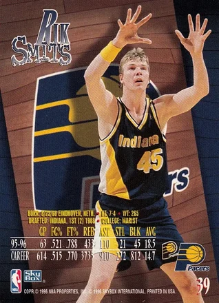 Tył: Rik Smits