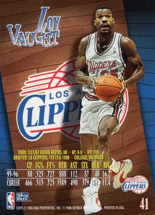 Loy Vaught 뒷면