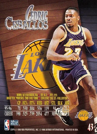 Reverso de Cedric Ceballos