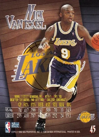 Nick Van Exel 裏面