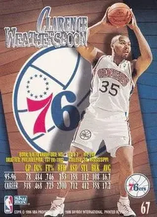 Tył: Clarence Weatherspoon