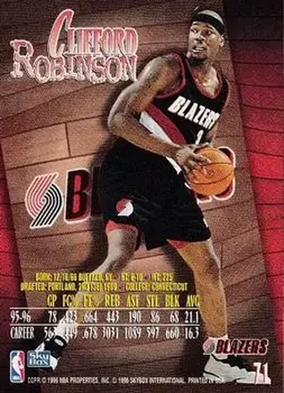 Verso de Clifford Robinson