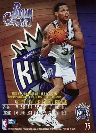 Verso de Brian Grant