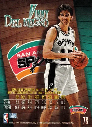 Achterkant van Vinny Del Negro