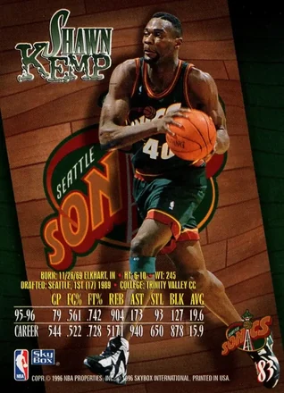 Shawn Kemp Rückseite
