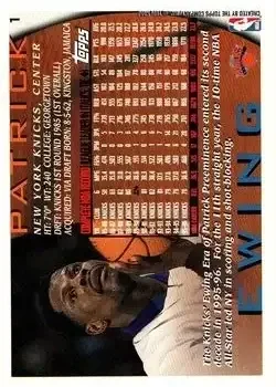 Back of Patrick Ewing