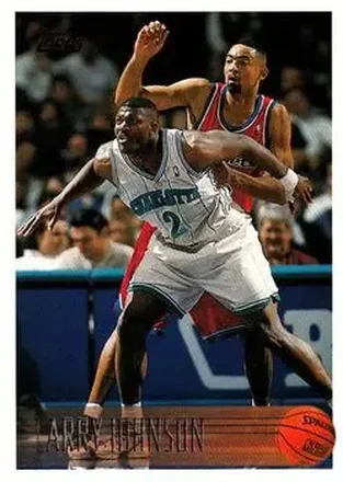 1996-97 Topps #24 - Larry Johnson - Charlotte Hornets 1996-97 Topps #24 - Larry Johnson - Charlotte Hornets