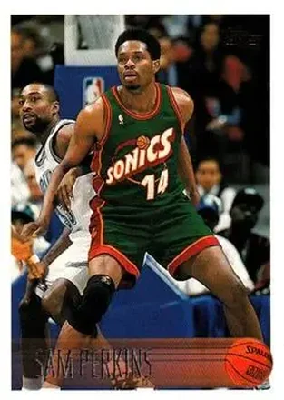 1996-97 Topps #29 - Sam Perkins - Seattle SuperSonics