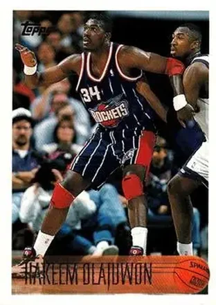 1996-97 Topps #35 - Hakeem Olajuwon - Houston Rockets