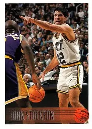 1996-97 Topps #65 - John Stockton - Utah Jazz 1996-97 Topps #65 - John Stockton - Utah Jazz