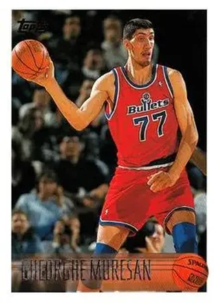 1996-97 Topps #77 - Gheorghe Mureșan - Washington Bullets 1996-97 Topps #77 - Gheorghe Mureșan - Washington Bullets