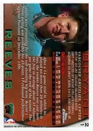 Verso de Bryant Reeves