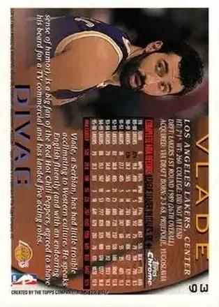 Achterkant van Vlade Divac