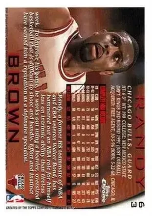 Randy Brown 뒷면
