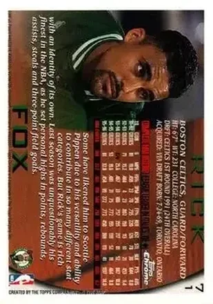 Rick Fox 뒷면