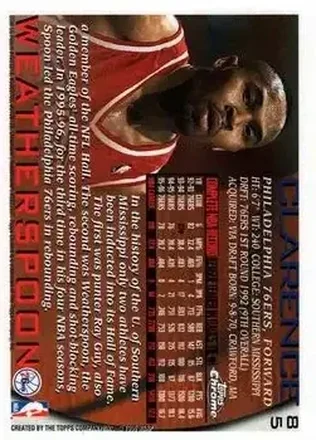 Clarence Weatherspoon 背面