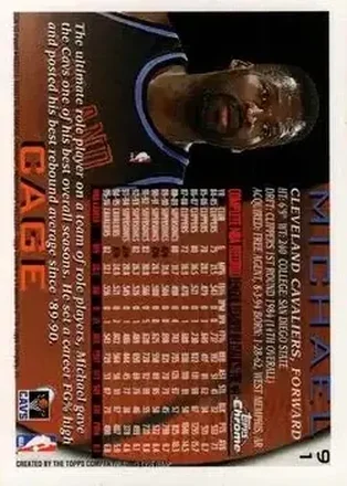Verso de Michael Cage