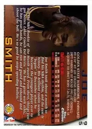Joe Smith 뒷면