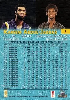 Back of Kareem Abdul-Jabbar