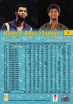 Back of Kareem Abdul-Jabbar