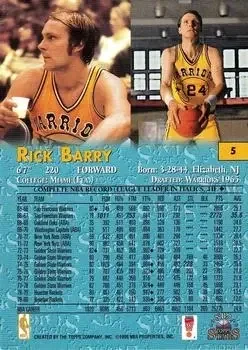 Back of Rick Barry
