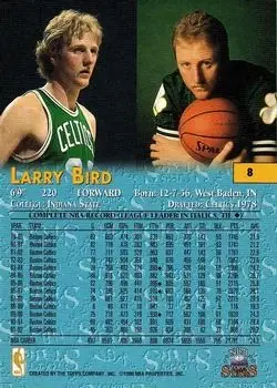Back of Larry Bird