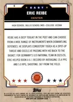 Back of Eric Reibe