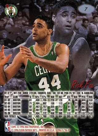 Rick Fox 뒷면