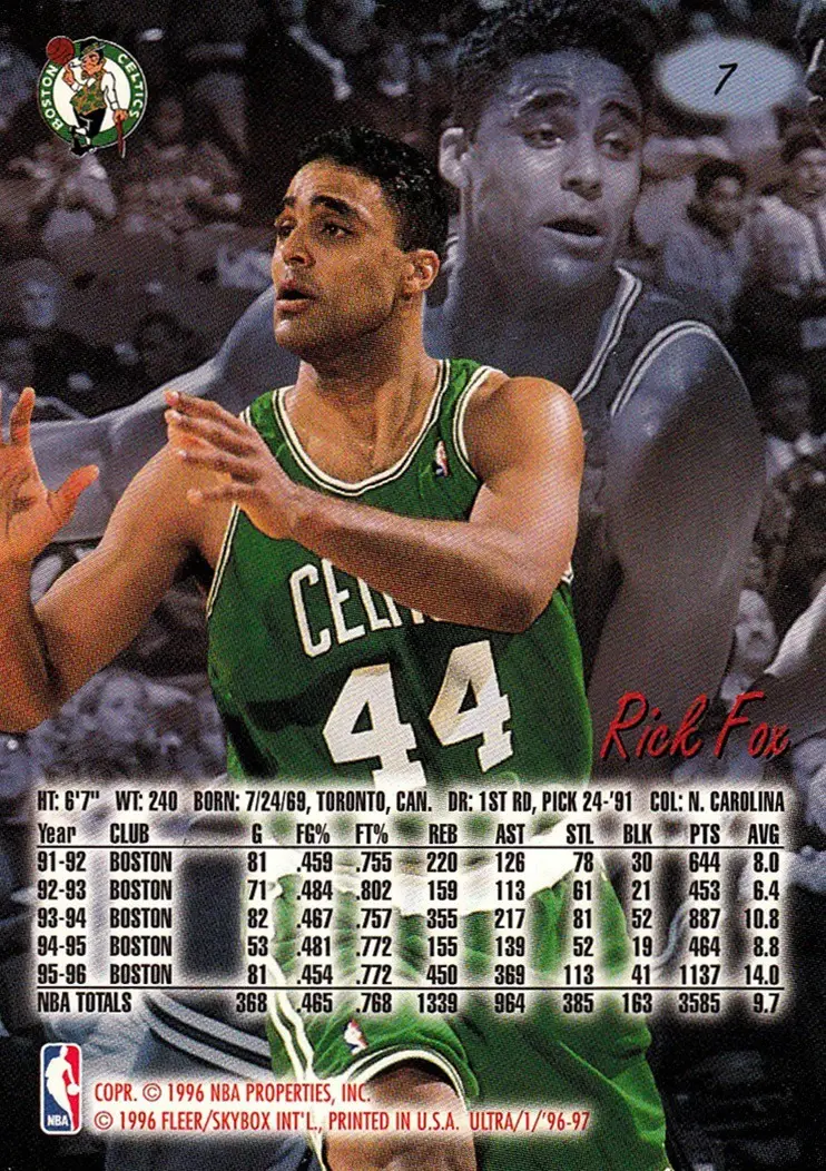 Back of Rick Fox