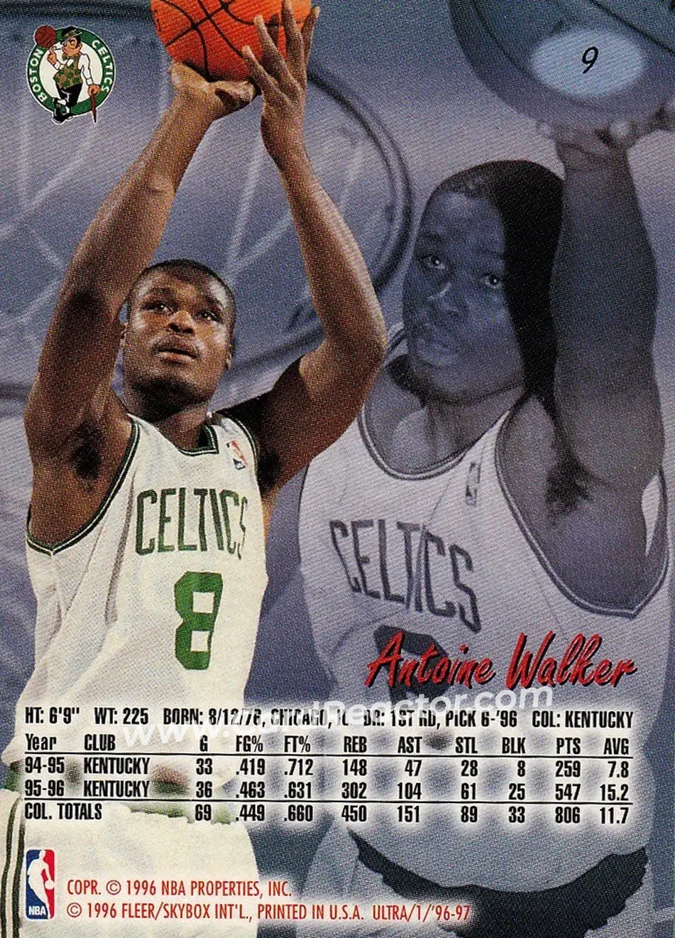 Back of Antoine Walker
