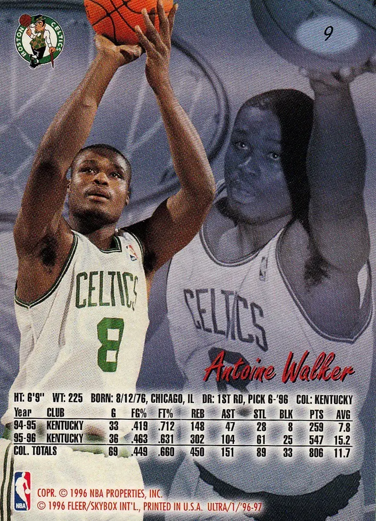 Back of Antoine Walker