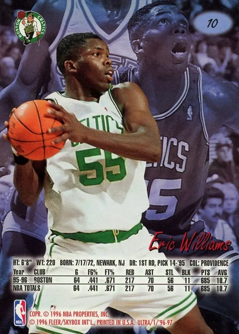 Back of Eric Williams