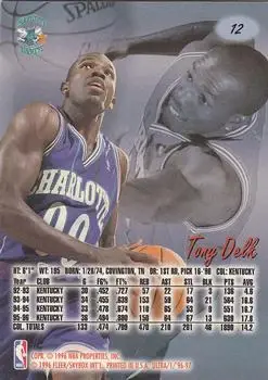 Back of Tony Delk