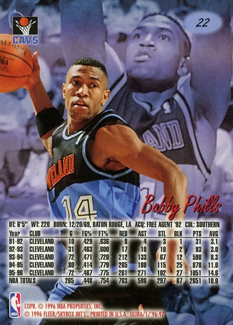Back of Bobby Phills