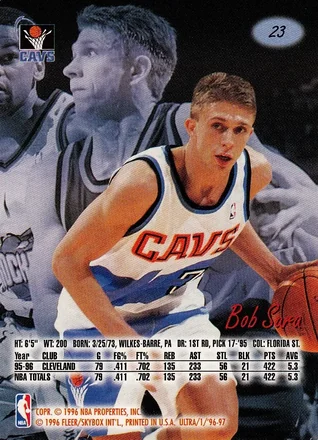 Bob Sura 뒷면