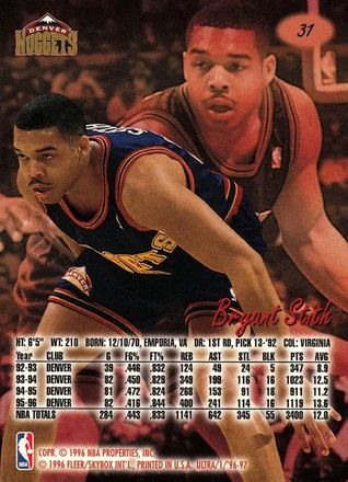 Bryant Stith 뒷면