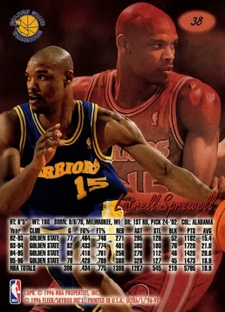 Latrell Sprewell 뒷면