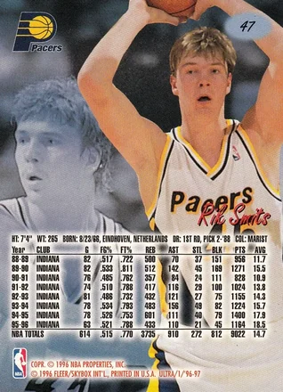 Verso de Rik Smits