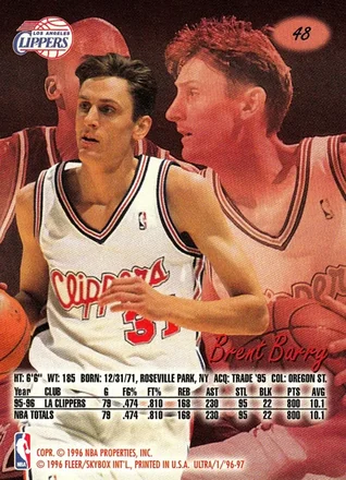Verso de Brent Barry