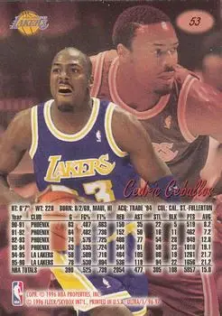 Back of Cedric Ceballos