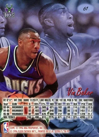 Reverso de Vin Baker