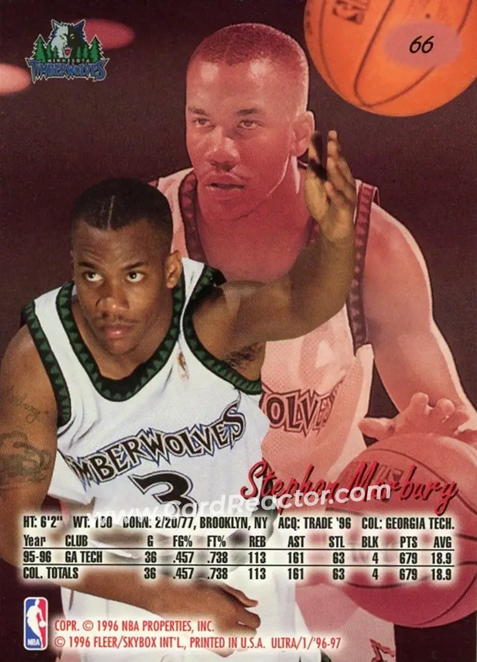 Back of Stephon Marbury