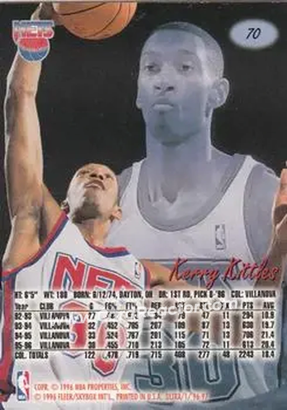 Back of Kerry Kittles