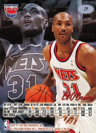 Ed O'Bannon 뒷면