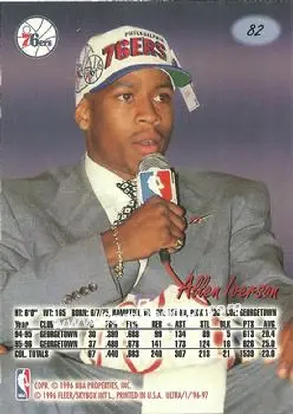 Back of Allen Iverson
