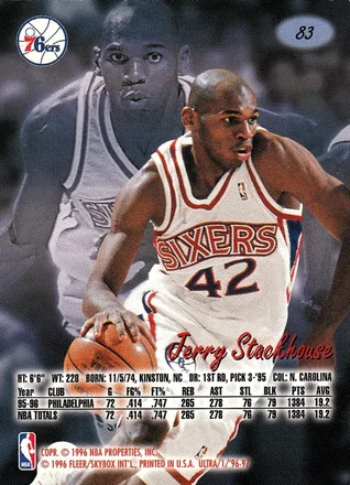 Jerry Stackhouse 뒷면